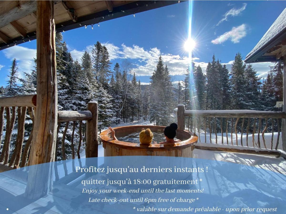 Husky - Chalets De Moh - Jacuzzi La Malbaie Luaran gambar
